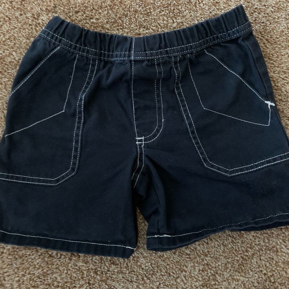 Toffee Apple navy blue elastic waist shorts 3T